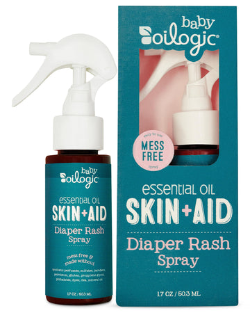 Oilogic Diaper Rash Spray For Baby, 1.7Oz - Gentle Baby Skin Care Product With Essential Oils Soothes & Moisturizes Skin - Hygie