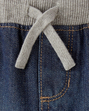 The Children'S Place Baby Boys Pull On Straight Infant And Toddler Jeans, Liberty Blue, 6-9 Months Us