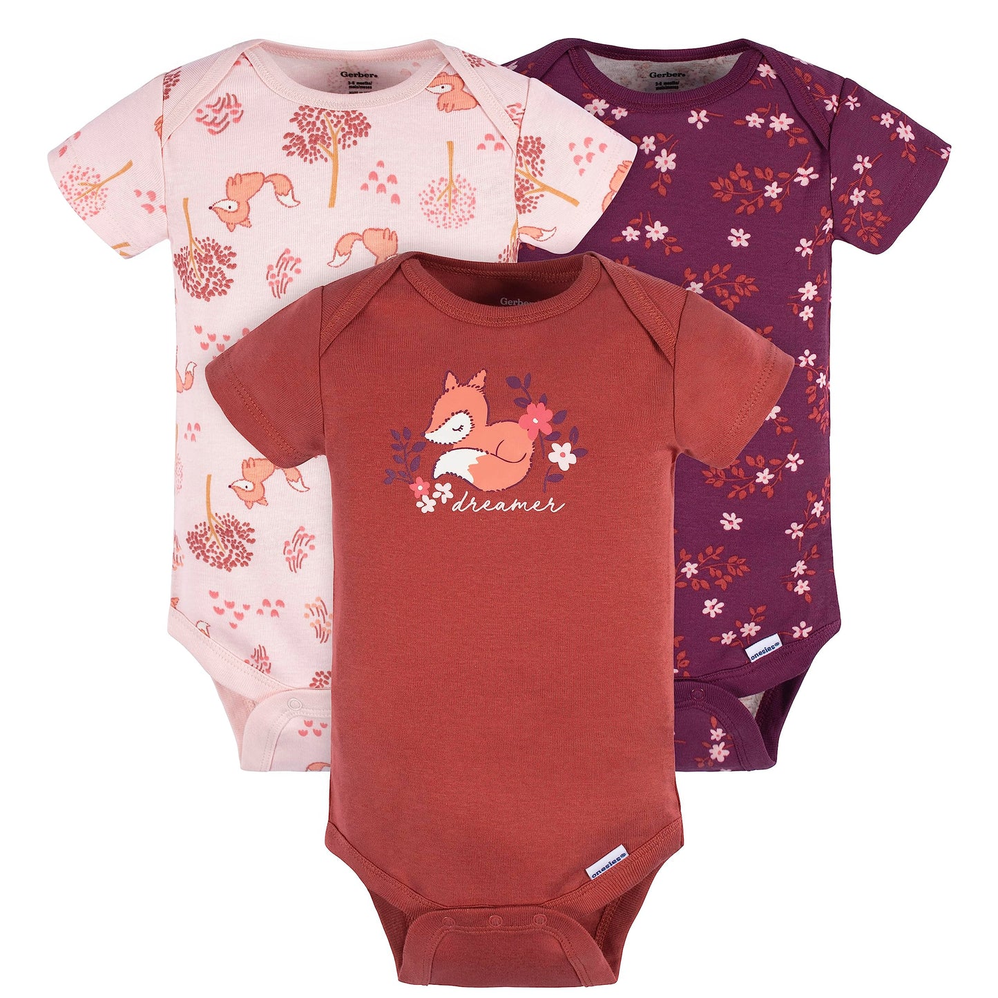 Gerber Baby Boys And Girls 12 Piece Layette Gift Set, Purple Fox, 6-9 Months