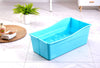 G Ganen Plastic Foldable Bathtub For Shower Portable Ice Bath Tub Blue 30Inch