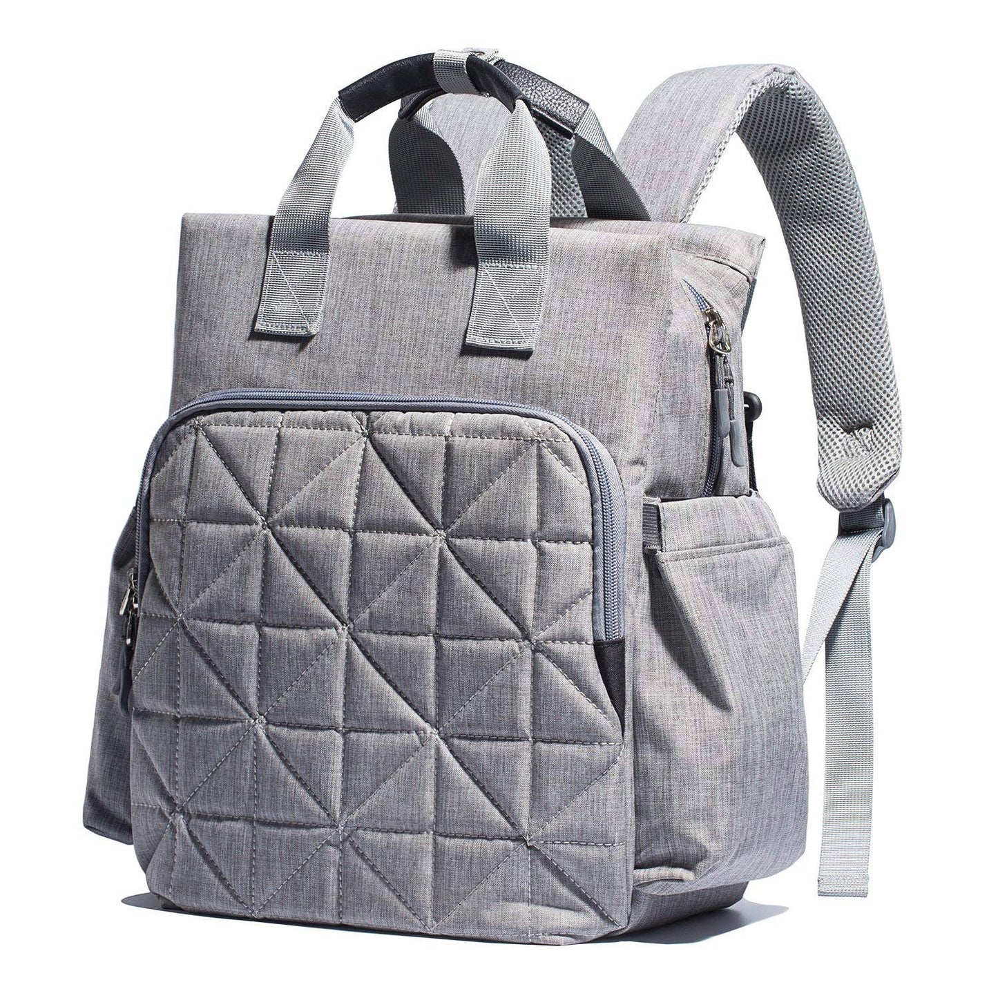 Soho Kenneth Diaper Backpack 6Pc Set Tote Bag, Gray