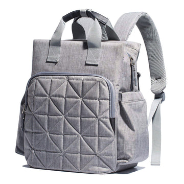 Soho Kenneth Diaper Backpack 6Pc Set Tote Bag, Gray