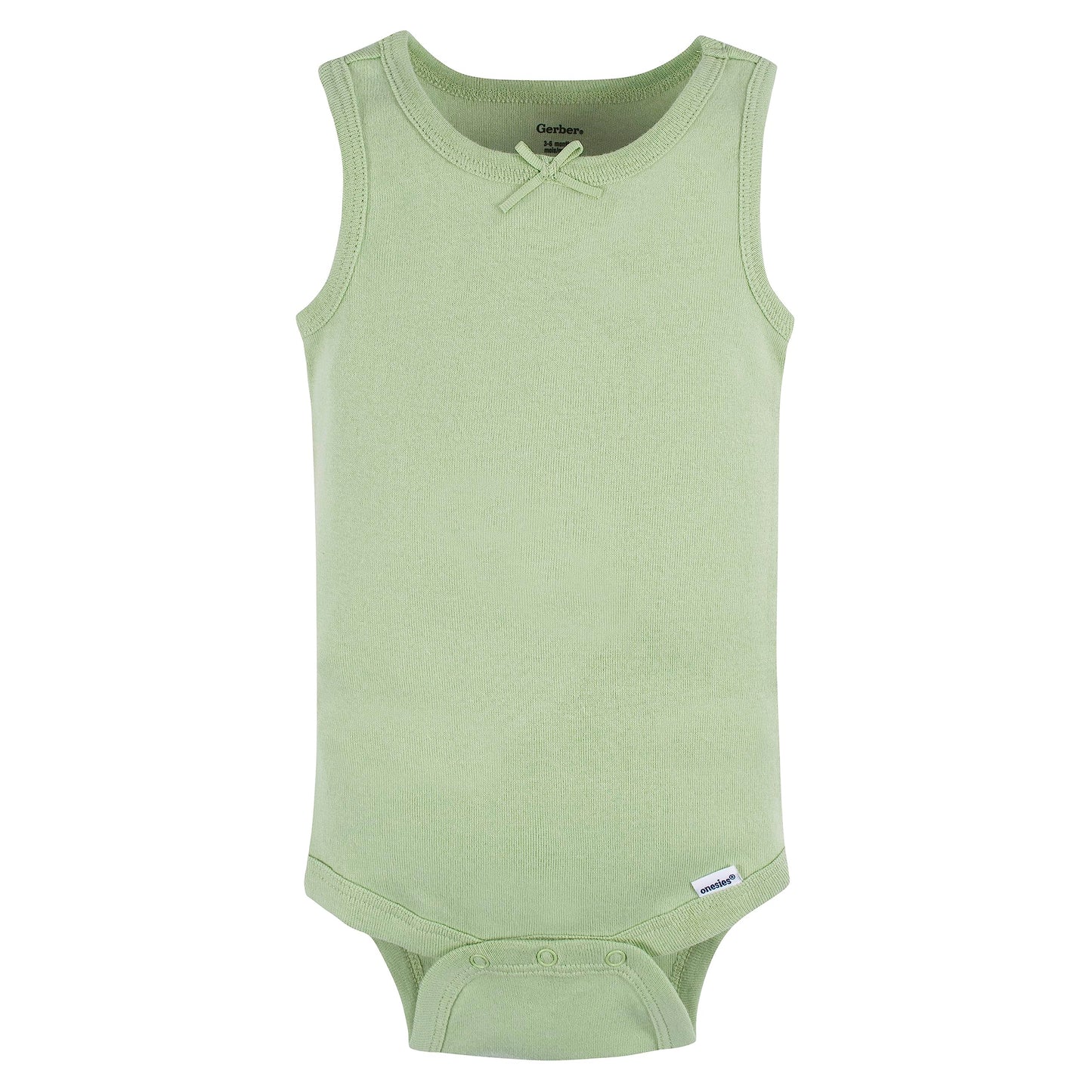 Gerber Baby Girls Multi-Pack Sleeveless Onesies Bodysuit Orange Flower 12 Months