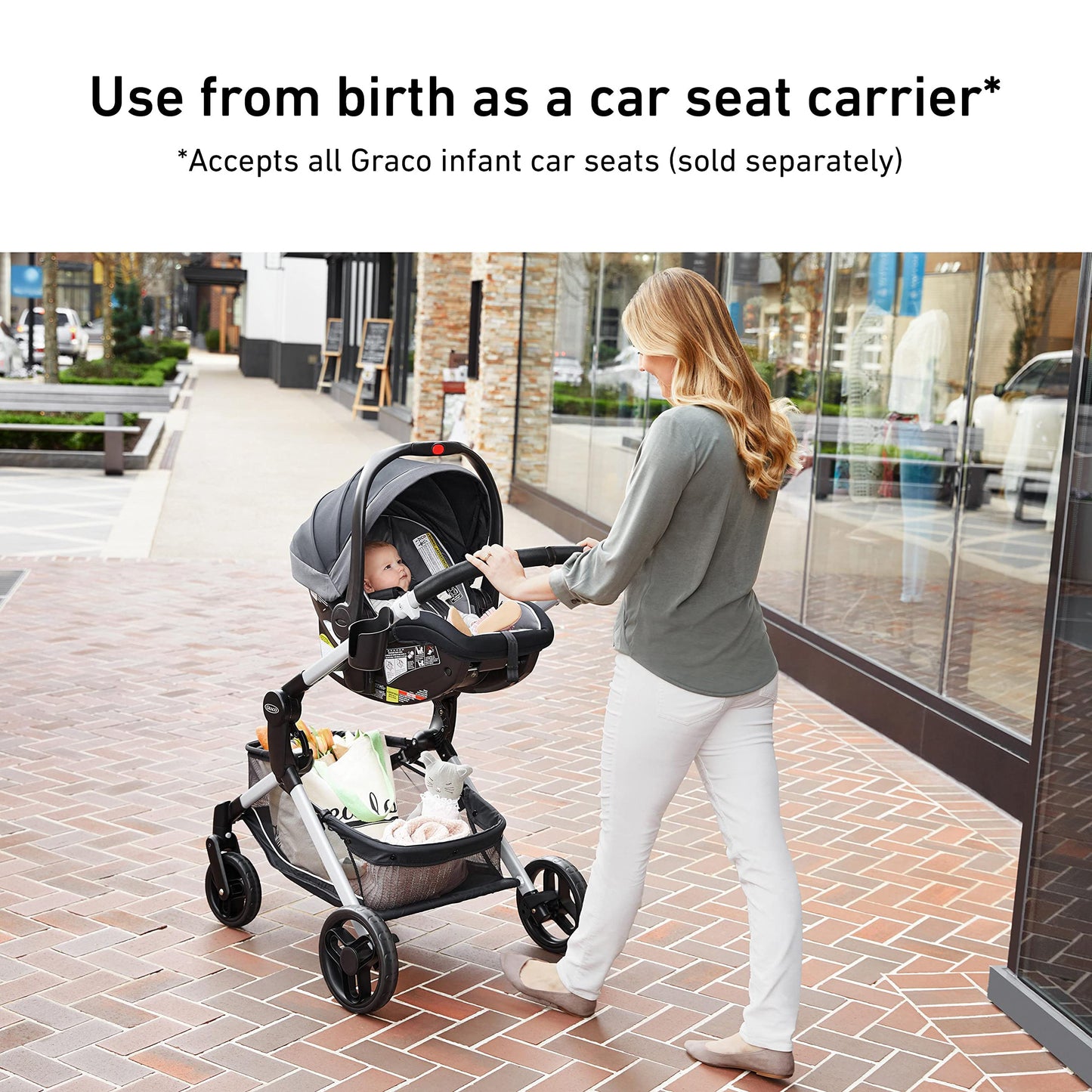 Graco Modes Nest Baby Stroller With Height Adjustable Reversible Seat, Nico
