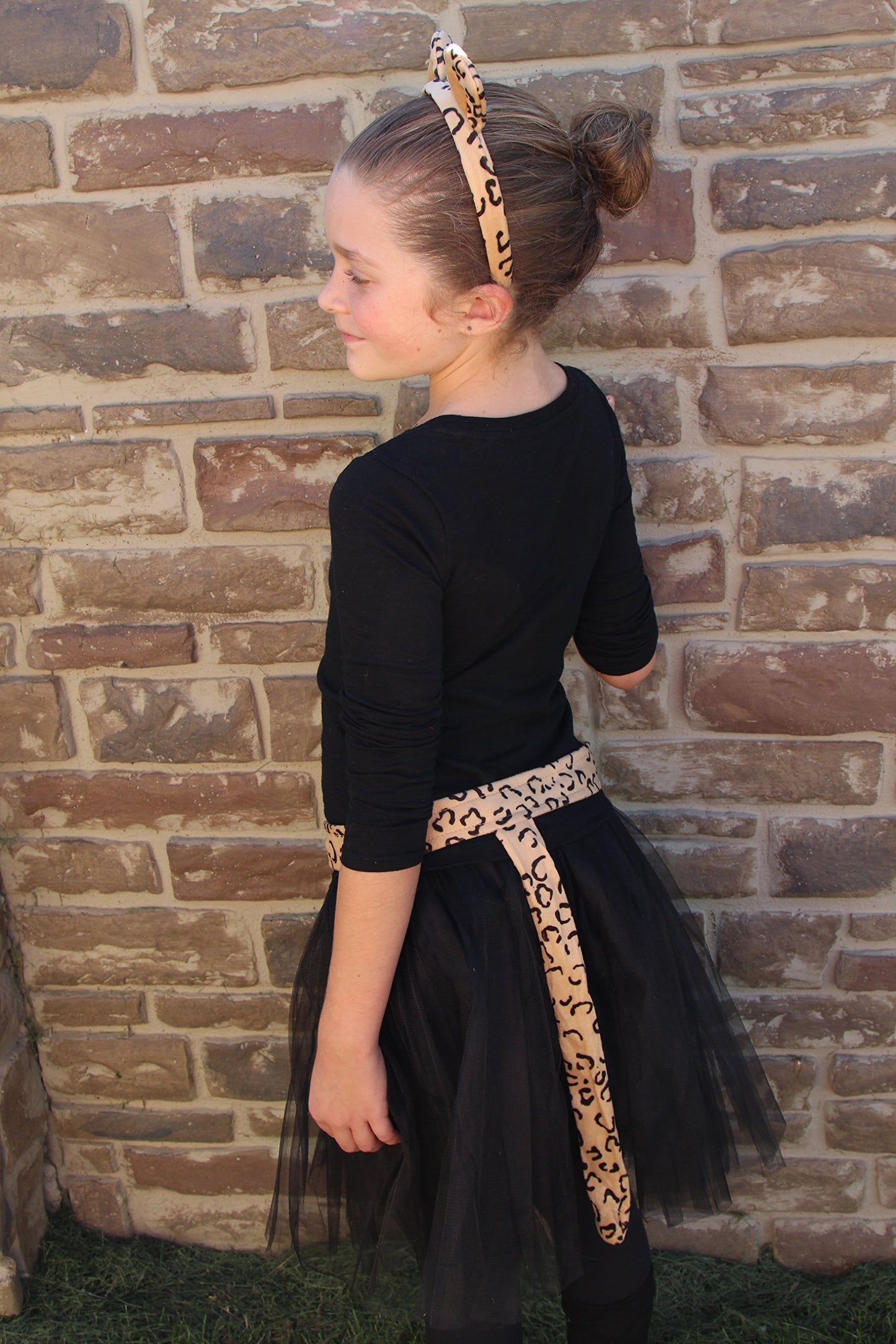 Making Believe Kids Plush Leopard Headband Ears & Tail Jungle Safari Dressup Costume Set