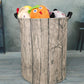 Kunro Large Sized Round Storage Basket Waterproof Coating Organizer Bin Laundry Hamper For Nursery Clothes Toys (Tree Stump)