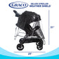 Graco Universal Baby Stroller Plastic Rain Cover & Weather Shield, Lightweight Waterproof Weathershield, Clear Vinyl Infant Car