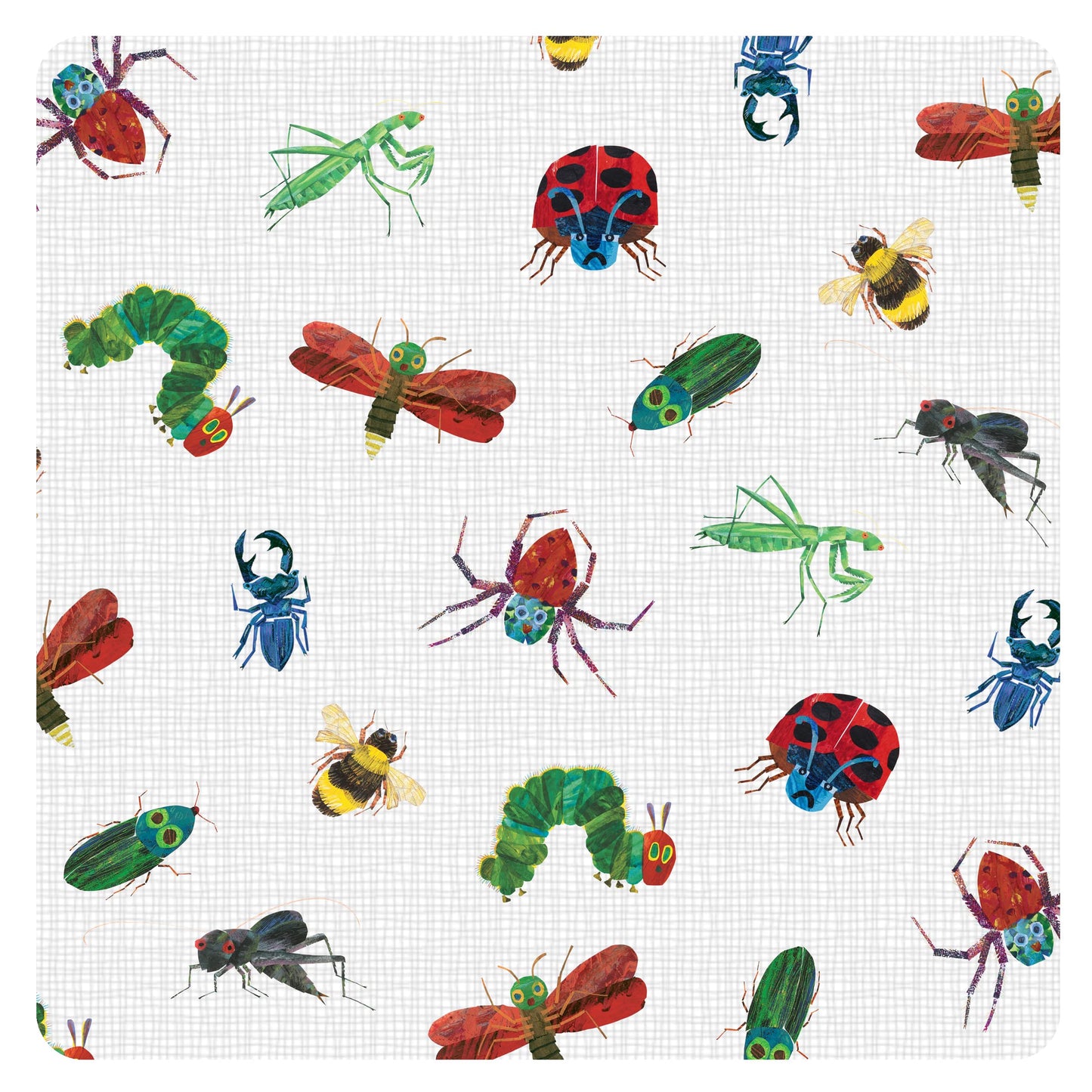 Bapronbaby Eric Carle Bug World Splash Mat - Waterproof Catch-All For Under High Chairs, Floors, Tables, Playtime Or Arts & Craf