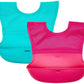 OXO Tot Roll-Up Bib 2 Pack - Pink/Teal