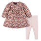Gerber Baby Girls' 2-Piece Dress & Legging Set, Floral, 6-9 Months