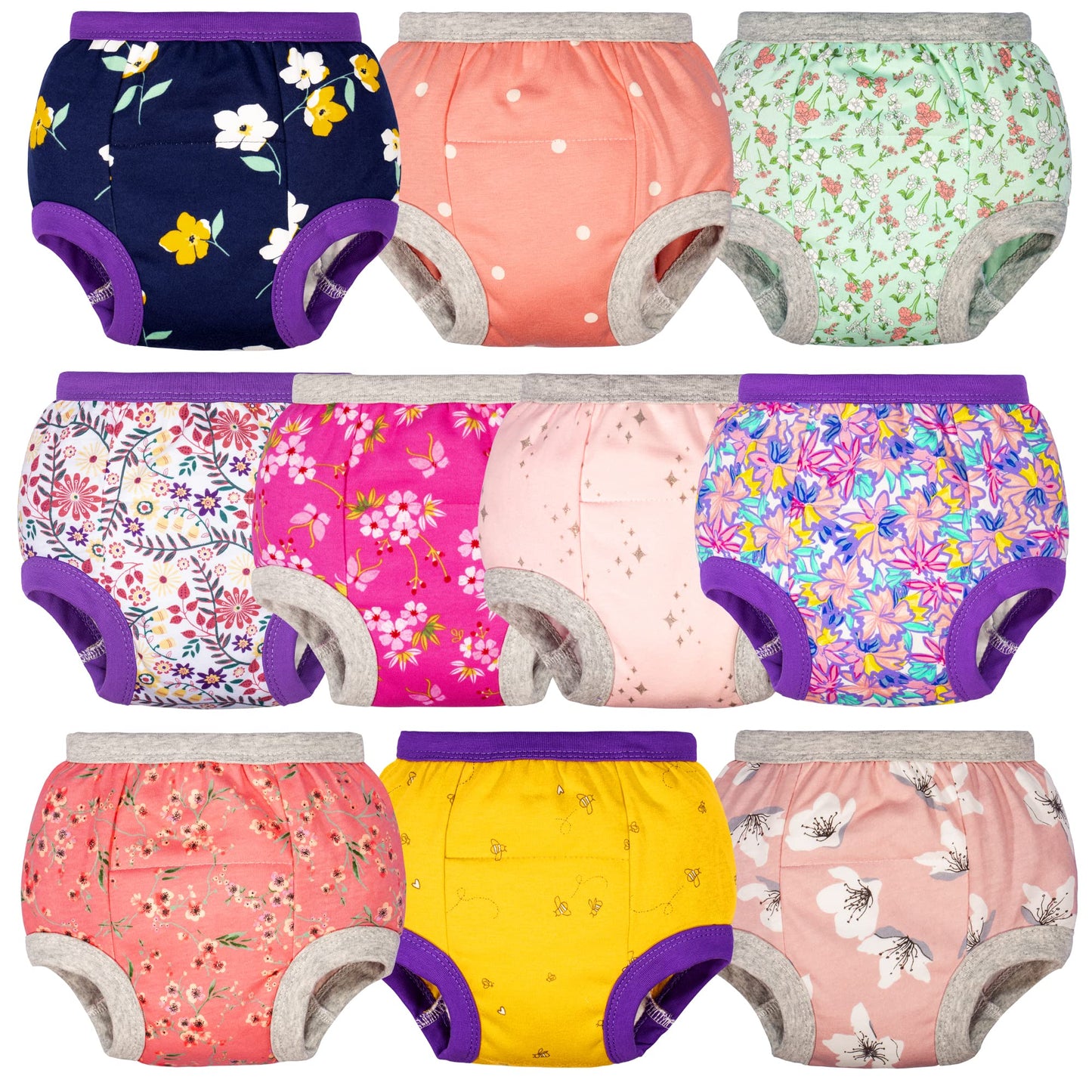 Big Elephant Potty Training Underwear, 100% Cotton Absorbent Unisex Toddler Pee Pants For Boys & Girls, 3T