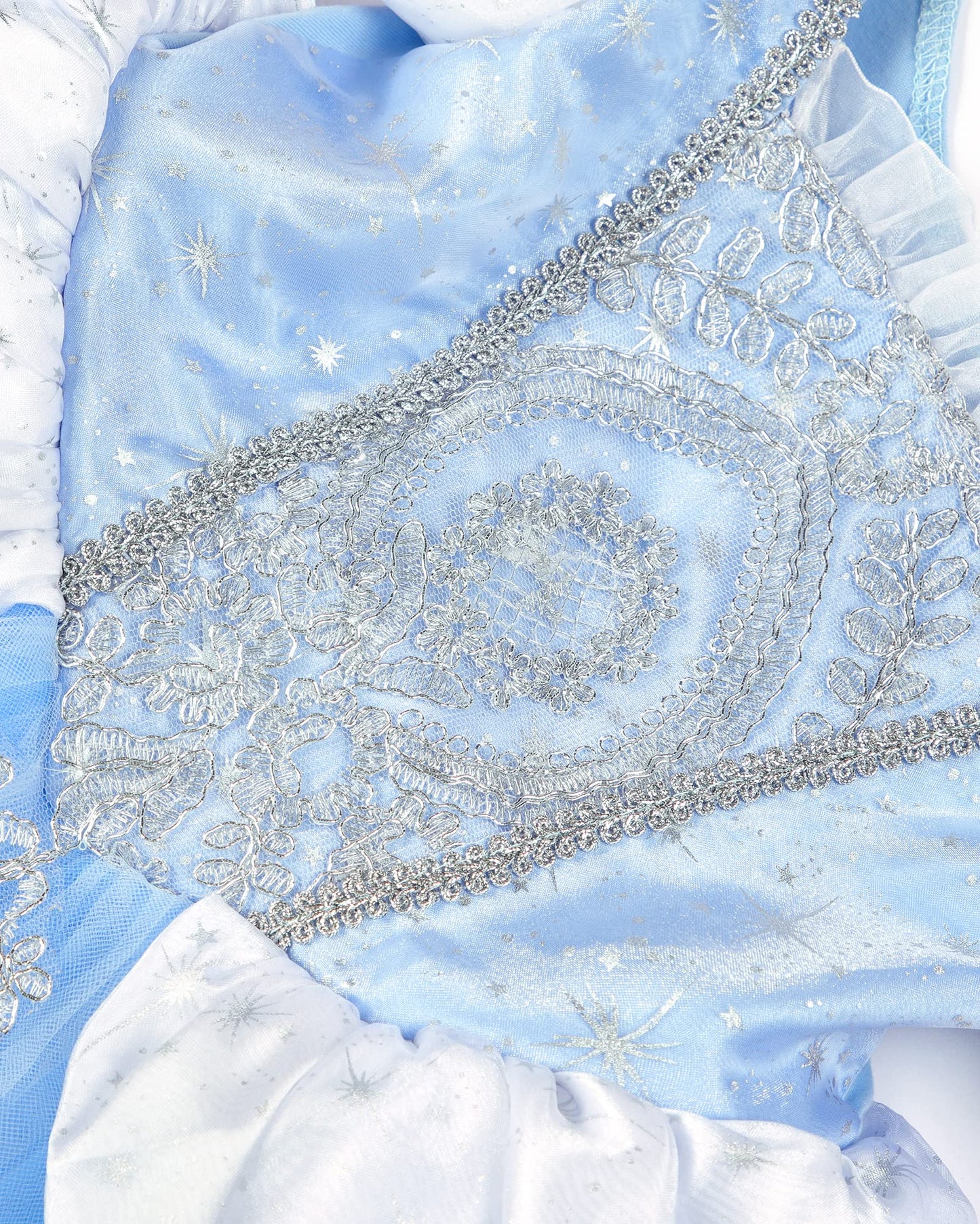 Tyhtym Cinderella Costumes Girl Dress Up Puffy Sleeves Pageant Party Halloween Fancy Ball Gown (4-5T, Blue)