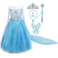 Lito Angels Little Girls Princess Dress Up Costumes Snow Queen Dress Halloween Christmas Long Train With Accessories Size 6