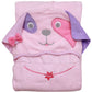 Pink Dog - Hooded Towel 100% Cotton One Of A Kind Extra Large 54X30 Inc.Toddler/Child Animal Character Towel With Paws And A Tai