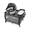 Graco Pack N Play Dome Lx Playard With Baby Bassinet, Lightweight Portable Crib, Push-Button Fold Travel Crib, Redmond, Converti