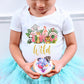 Safari Floral Zoo Animal Two Wild Girls 2Nd Birthday Shirt Second Birthday Shirt Two Wild Party Two Wild Shirt Second Birthday G