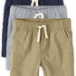 The Children'S Place Baby Boys And Toddler Boys Pull On Jogger Shorts,Fin Gray/Flax/Tidal 3 Pack,12-18Mos