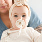 Ryan & Rose Cutie Clip Braiden Pacifier Clip - Braided Silicone (Sandbox)