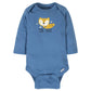 Gerber Baby Boys' 6-Pack Long-Sleeve Onesies Bodysuit, Fox, Newborn
