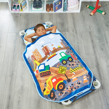Everyday Kids Cute Preschooler And Toddler Cot Nap Mat For Home, Daycare, Preschool And Kindergarten; Easy To Roll Sleeping Mat