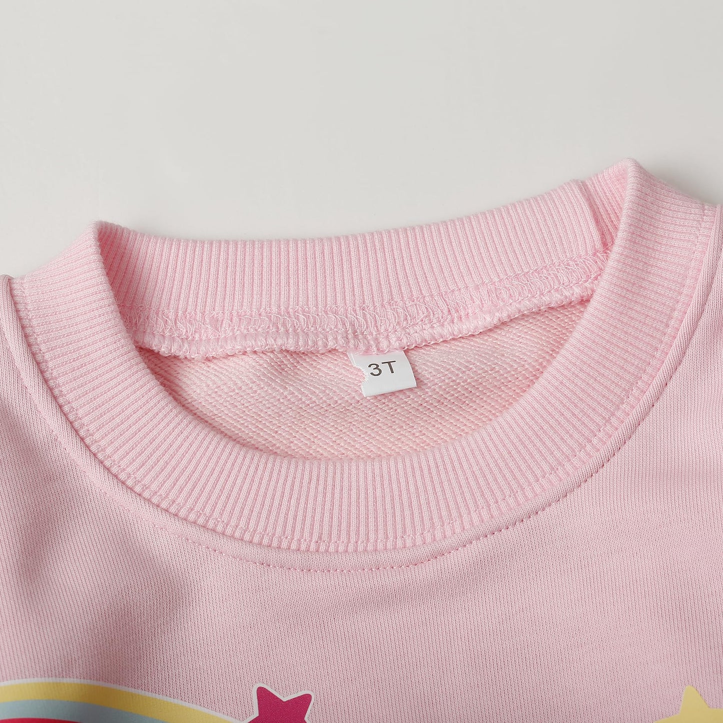 Retsugo Toddler Girls Sweatsuit Kids 2 Piece Outfits Unicorn Sweatshirt Long Sleeve Tops And Sweatpants Outfit Rainbow Outfit Sc