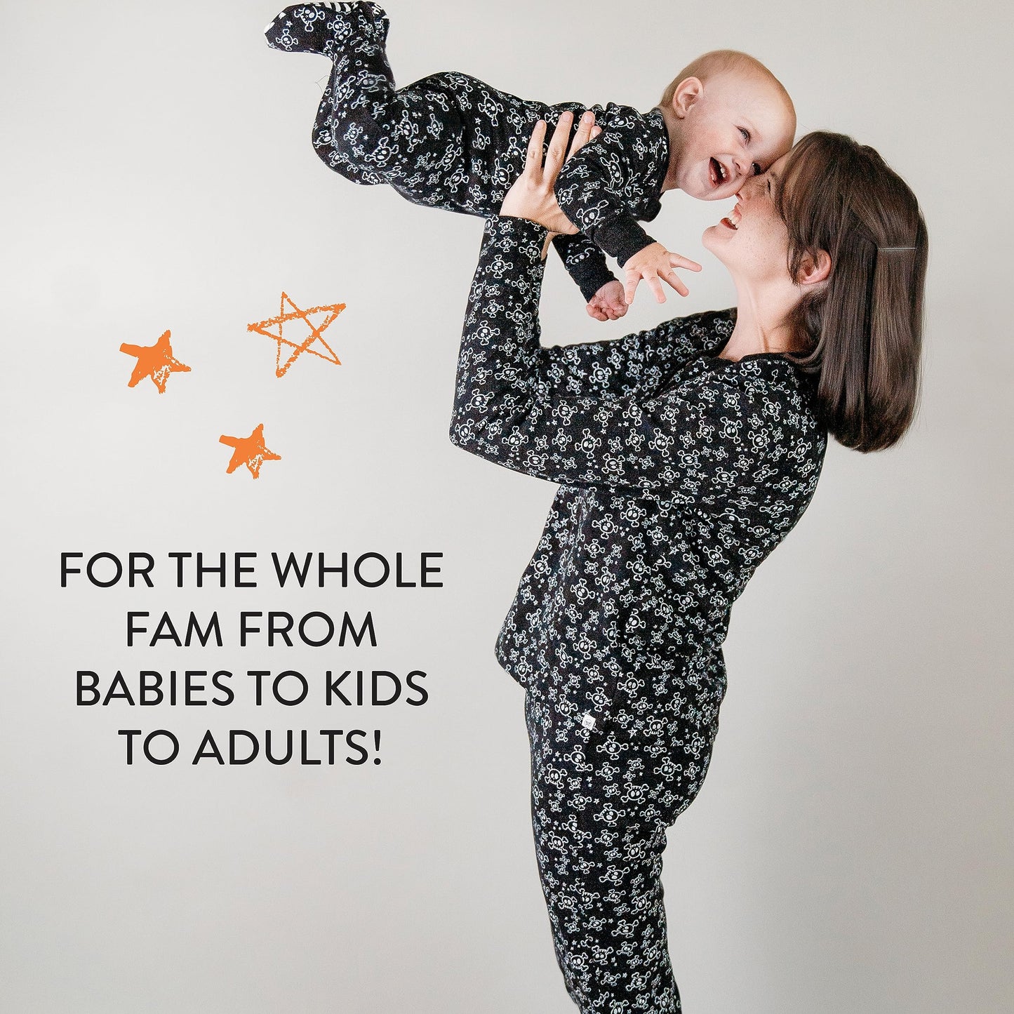 Honestbaby 2-Piece Family Matching Holiday Pajamas Organic Cotton For Men, Kids, Toddlers, Baby Boys, Girls, Unisex Pets, Tossed