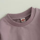 Baby Girl Clothes Winter Sets Fall Crewneck Sweatshirt Pocket Pants Solid Color Outfits Infant Toddler Girls Suit (Solid Purple,