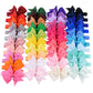 Jollybows 40Pcs Baby Girls Hair Bows Headbands Grosgrain Ribbon Hair Band Accessories For Infants Newborn Toddler (4In)