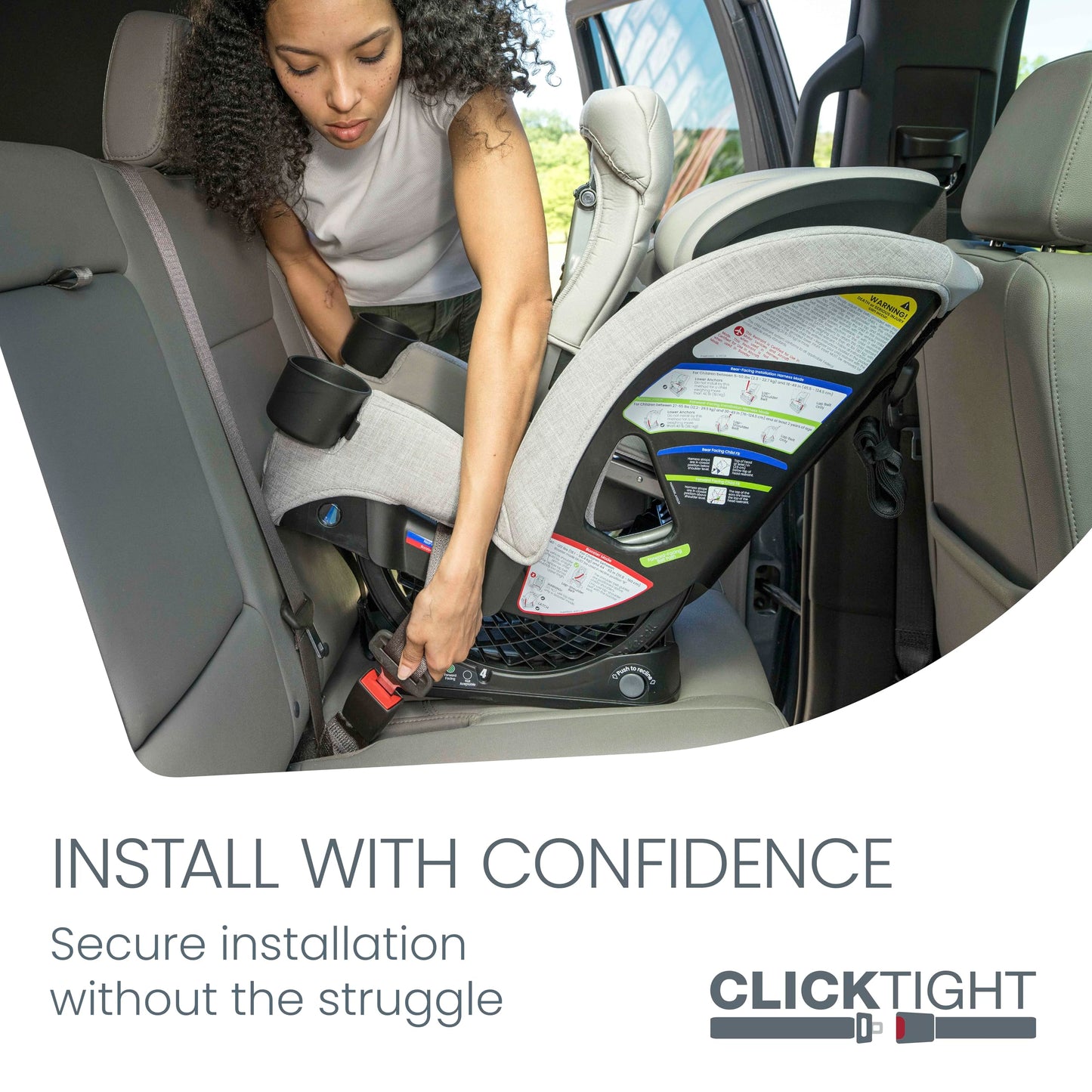 Britax One4Life Slim All-In-One Car Seat, 10 Years Of Use, 17.5    Spacesaver Design, Converts From Rear-Facing Infant Car Seat