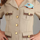 Fun Costumes Paleontologist Costume For Girls, Kids Beige Safari Style Dig Site Uniform With Hat X-Large