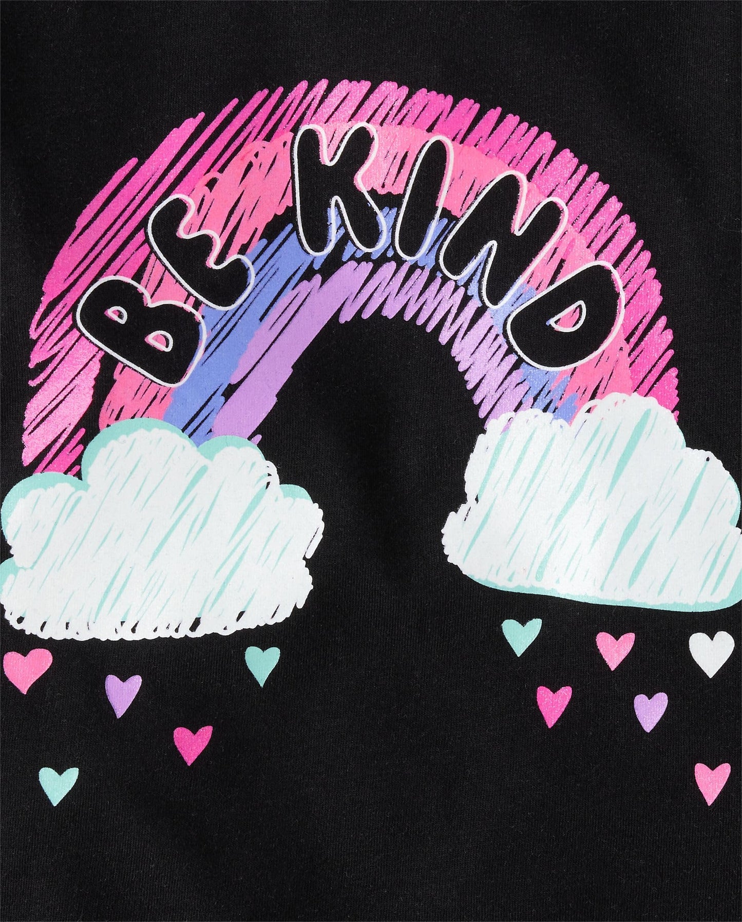 The Children'S Place Baby-Girls And Toddler Assorted Everyday Long Sleeve Graphic T-Shirts,Multipacks Happy/Rainbow/Love 3-Pack