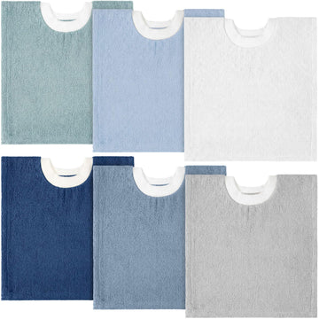 Foaincore 6 Pcs Pullover Baby Bibs Cotton Terry Toddler Absorbent Infant for Feeding and Drooling Towel Bib (Morandi Colors)