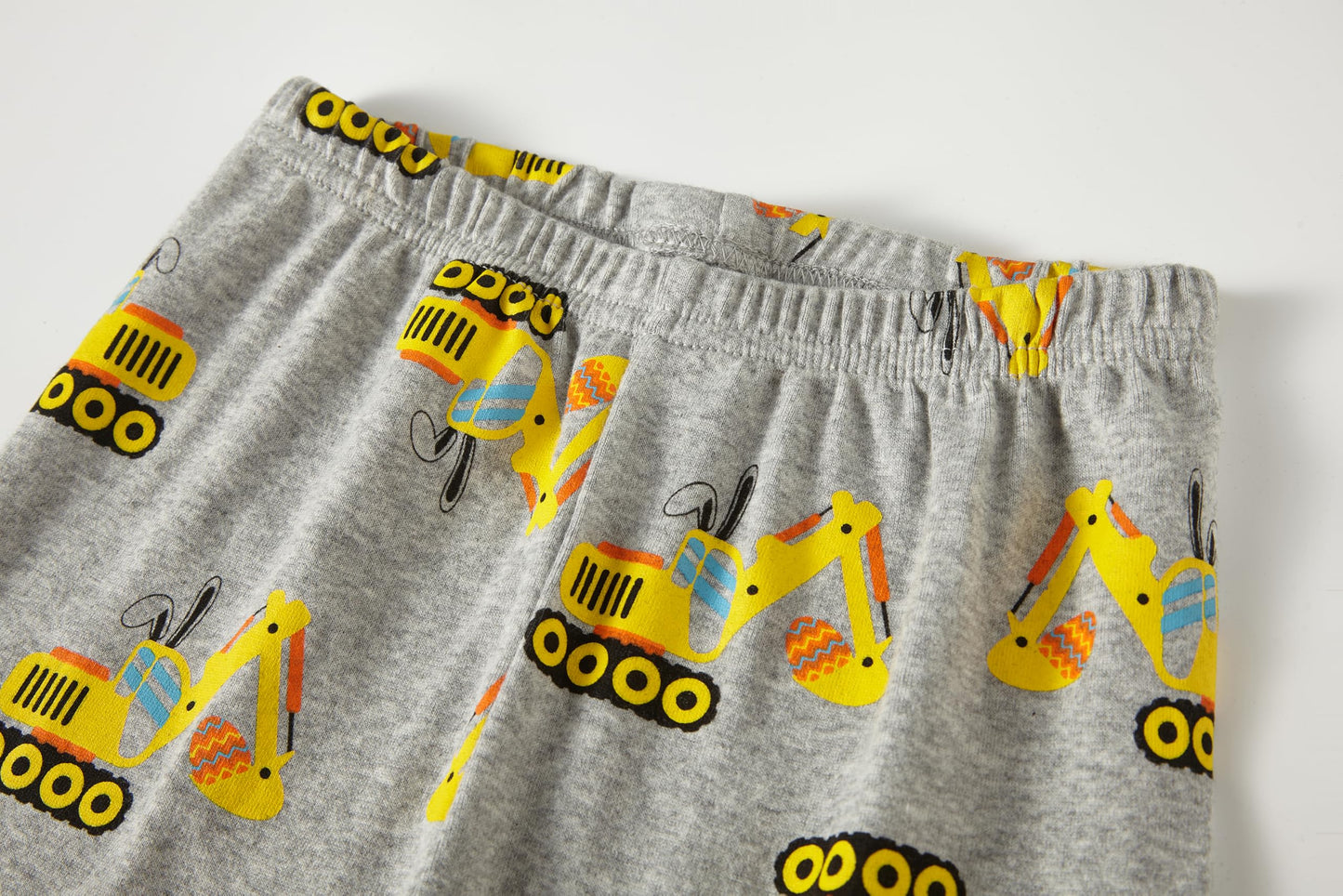 Popshion Boy Easter Outfit Long Sleeve Cotton Excavator Pjs Toddler 2 Piece Summer Clothes Set Kids Easter Pajamas 6T