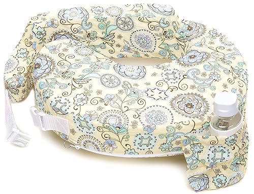 My Brest Friend Original Nursing Pillow Slipcover Sleeve | Great For Breastfeeding Moms | Pillow Not Included, Yellow, Green