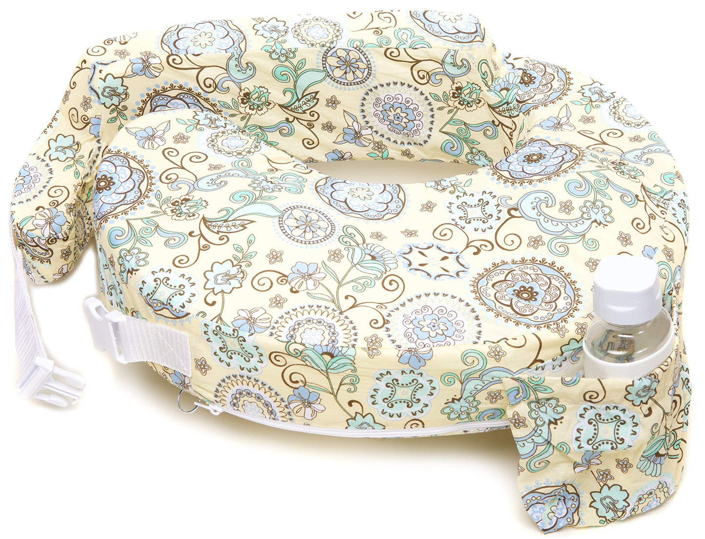My Brest Friend Original Nursing Pillow Slipcover Sleeve | Great For Breastfeeding Moms | Pillow Not Included, Yellow, Green