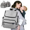 Baby Diaper Bag Backpack With Changing Pad, Changing Backpack With 13 Pockets And Stroller Straps, Large Capacity, Grey, Best Gi