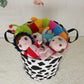 Kunro Toy Bin Waterproof Storage Organizer For Nursery Hamper Home Decor Closet Kids Bedroom Laundry Baby Gift Shelf Baskets (Ro