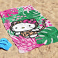 Jay Franco Hello Kitty Bath Pool Beach Towel - Tropical Super Soft & Absorbent 100% Cotton Towel, Measures 28 X 58