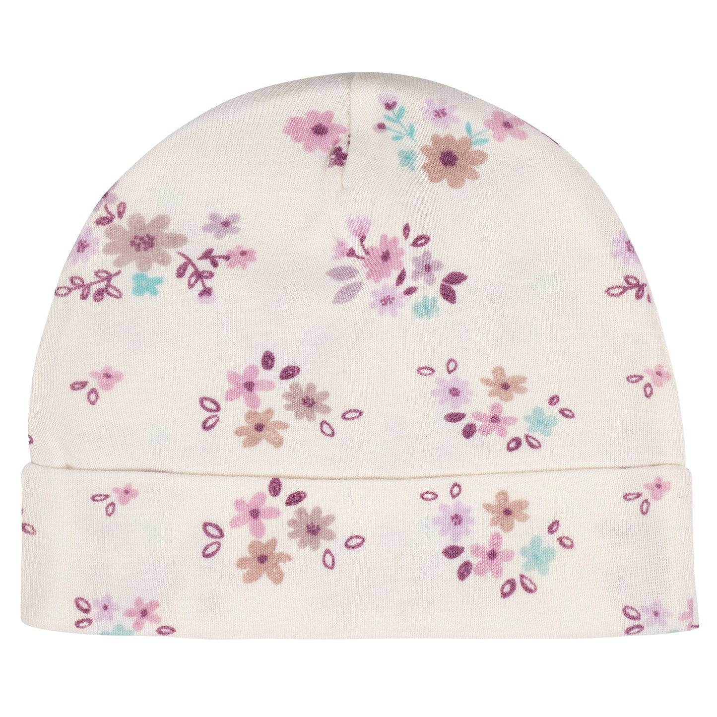 Gerber Baby Girls Cap And Mitten Sets Lavender Garden Newborn