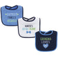 Luvable Friends Unisex Baby Cotton Drooler Bibs With Fiber Filling, Boy Family, One Size