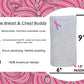 The Breast And Chest Buddy Mastectomy Pillow And Seatbelt Cushion For Mastectomy And Breast Reconstruction Sites Gray With Pink