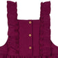 Gerber Baby Girls Toddler 2 Piece Overall Dress Set, Purple Floral, 2T