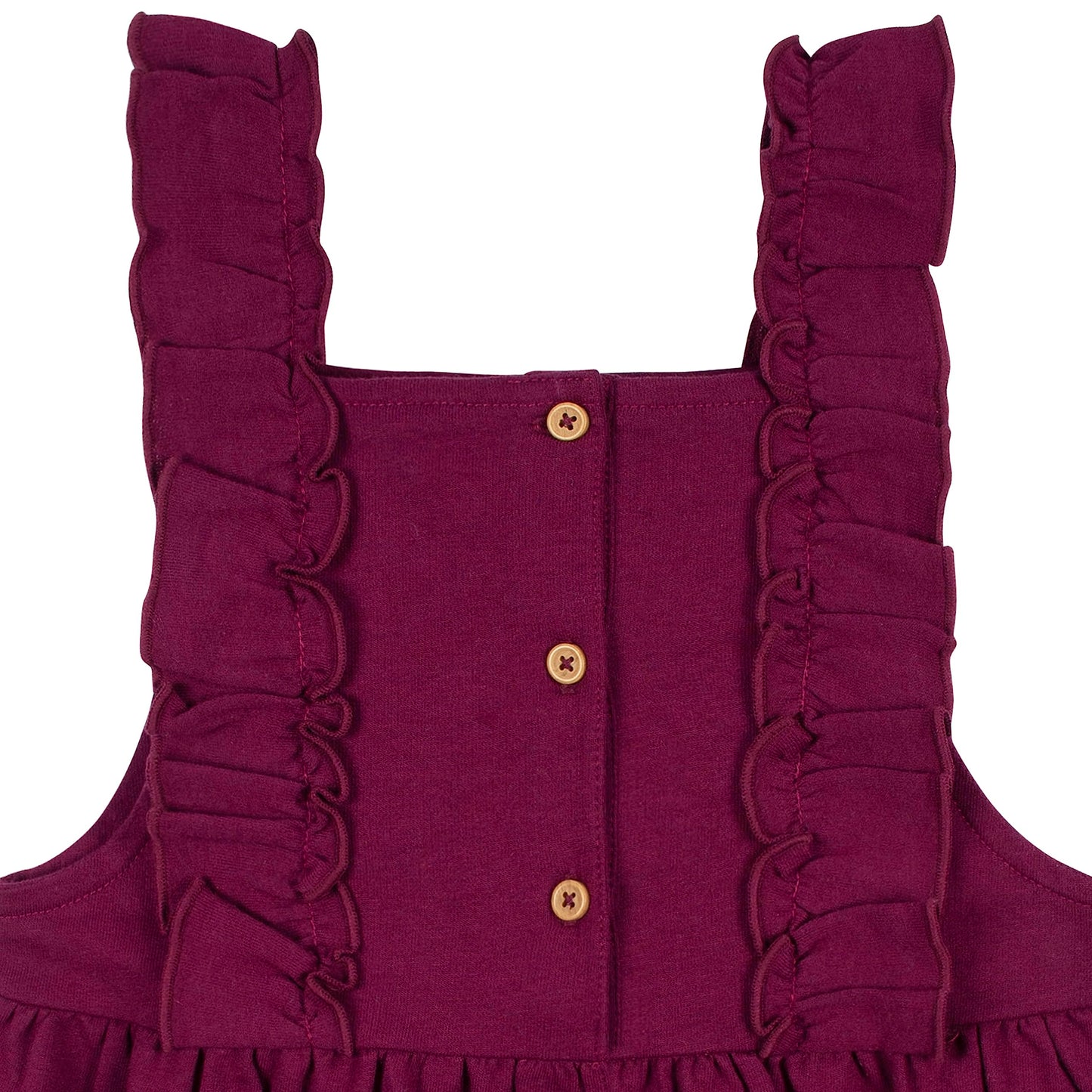 Gerber Baby Girls Toddler 2 Piece Overall Dress Set, Purple Floral, 2T