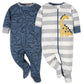Gerber Baby Boys 2-Pack Sleep N Play Dinosauradventure 6-9 Months