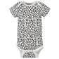 Gerber Baby Girls' 4-Pack Short Sleeve Onesies Bodysuits, Leopard Pink, 18 Months