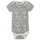Gerber Baby Girls' 4-Pack Short Sleeve Onesies Bodysuits, Leopard Pink, Newborn