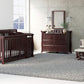 Storkcraft Portofino All-in-One Convertible Crib & Changer (Pebble Gray) - GREENGUARD Gold Certified, Fits Standard Crib Mattres