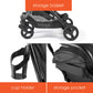 Summer Infant 3Dpac Cs Compact Stroller, Black - Car Seat Adaptable Baby Lightweight Stroller With Convenient One-Hand Fold, Rec