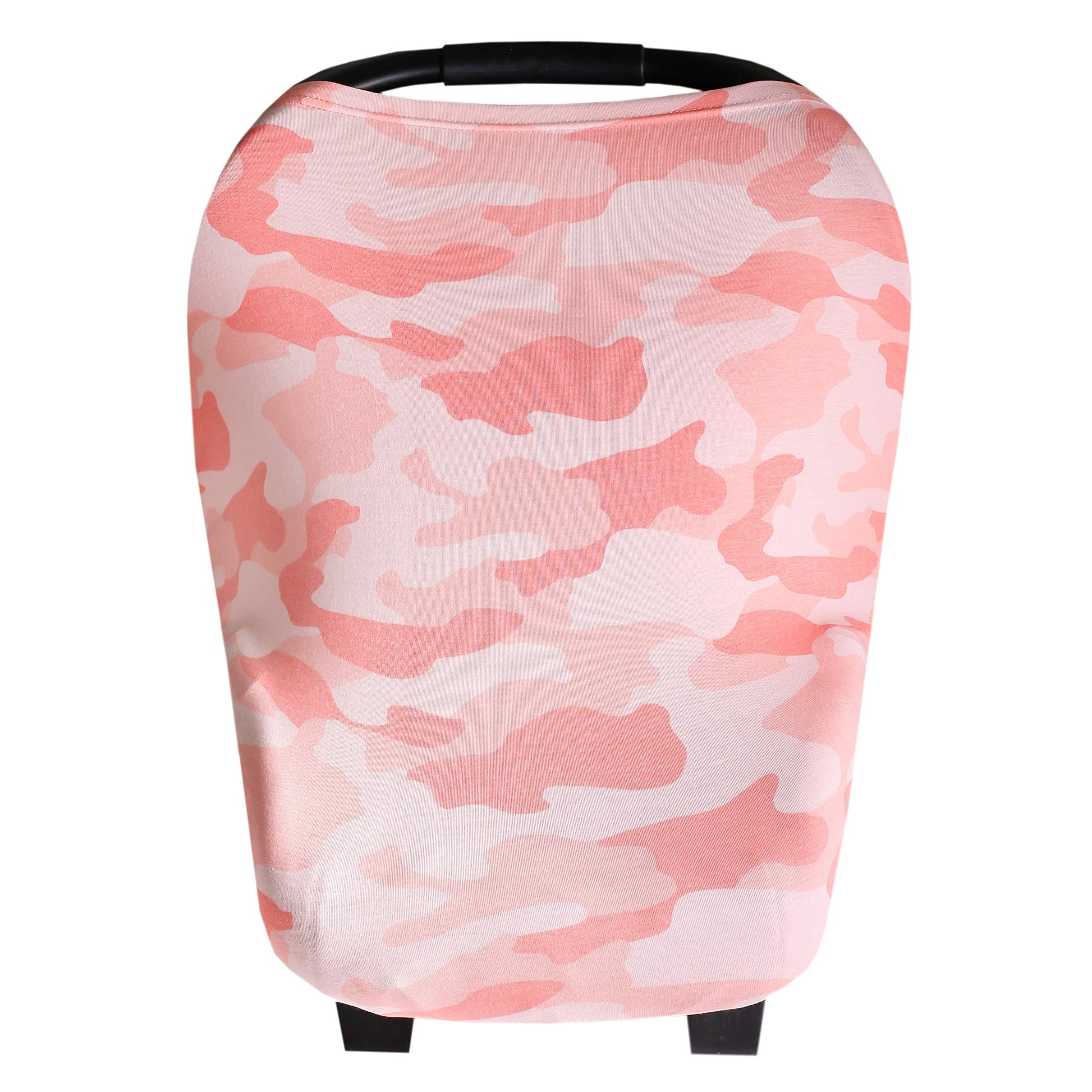 Baby Car Seat Cover Canopy And Nursing Cover Multi-Use Stretchy 5 In 1 Gift'Remi' By Copper Pearl