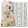 Cushmat Stylish Reversible Foam Play Mat (Large, Tropical Safari - Crystals Char) - Soft, Waterproof, Durable Play Mat For Infan